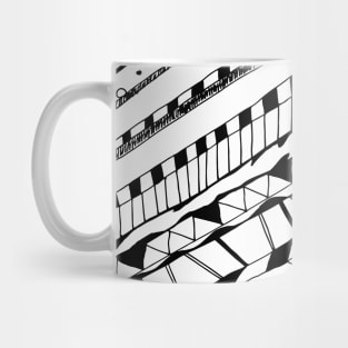 Black and White Abstract Mug